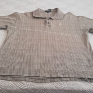 Ashworth Taupe  mens Polo Shirt  size large